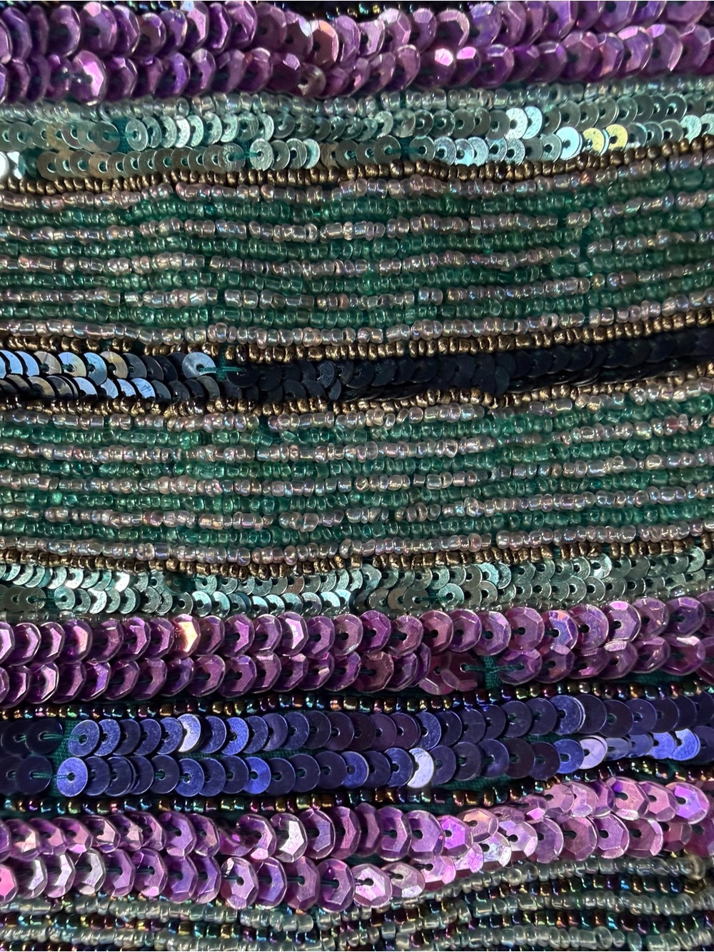 Fancy purse, multicolored beaded and sequined shoulder bag by Accessorize - Picture 9 of 11